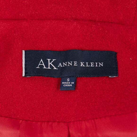 Classic Wool Blend Pea Coat Red Women's SMALL Rory Gilmore Blair Waldorf Gossip - Picture 5 of 5